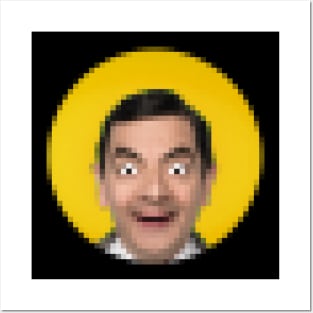 8bit Mr bean Posters and Art